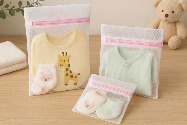 16 Baby Clothes Mesh Laundry Bags Small Fine Net Washing Pouch For Infant Socks Bibs Bodysuits Newborn Essentials