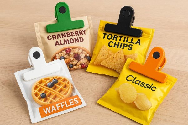 17 Magnetic Food Sealing Clips Heavy Duty Air Tight Snack Bag Grips Plastic Sealer For Kitchen Storage Organization