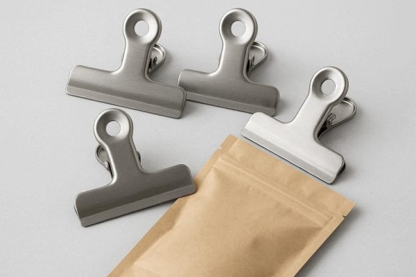 18 Stainless Steel Bag Clips Metal Food Sealing Clamps Heavy Duty Air Tight Seal For Kitchen Snack Coffee Pouches