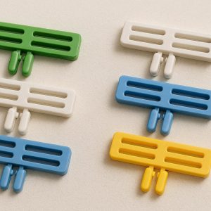 Double Grid Food Sealing Clips Plastic Double Slot Twin Bag Clamps Air Tight Moisture Proof Kitchen Sealer